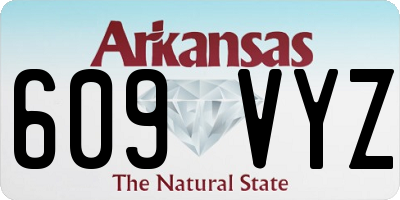AR license plate 609VYZ