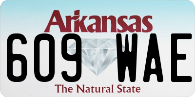 AR license plate 609WAE