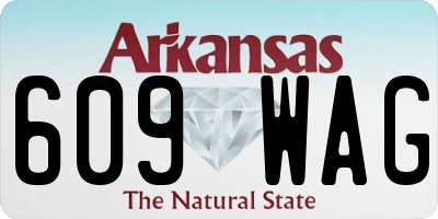 AR license plate 609WAG