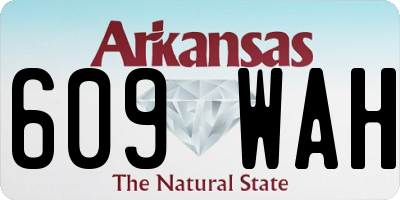 AR license plate 609WAH