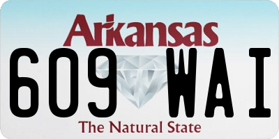 AR license plate 609WAI