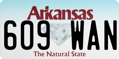 AR license plate 609WAN