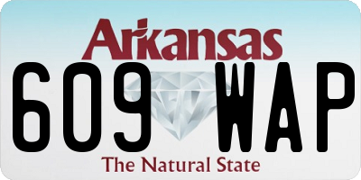 AR license plate 609WAP