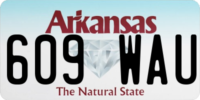 AR license plate 609WAU