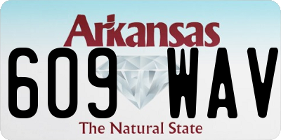 AR license plate 609WAV