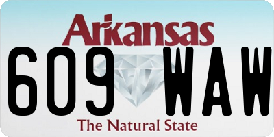 AR license plate 609WAW