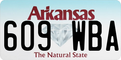 AR license plate 609WBA