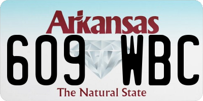 AR license plate 609WBC