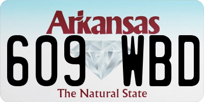 AR license plate 609WBD