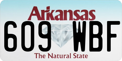 AR license plate 609WBF