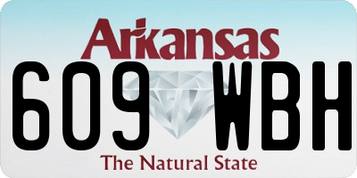 AR license plate 609WBH