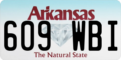 AR license plate 609WBI