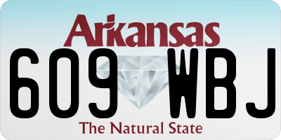 AR license plate 609WBJ