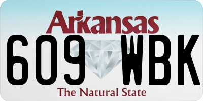 AR license plate 609WBK