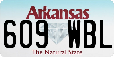 AR license plate 609WBL
