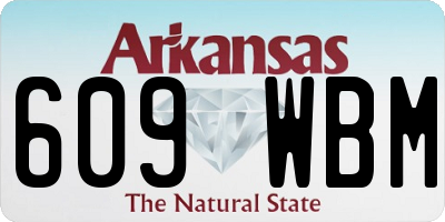 AR license plate 609WBM