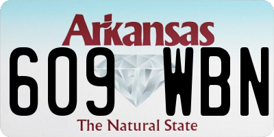 AR license plate 609WBN