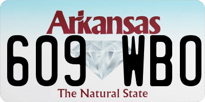 AR license plate 609WBO