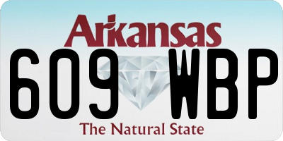 AR license plate 609WBP