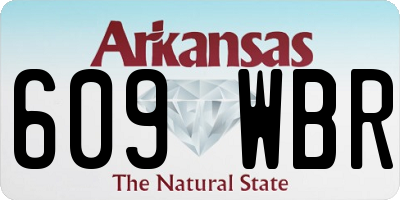 AR license plate 609WBR