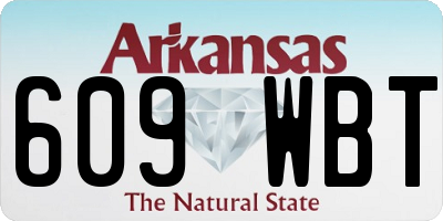 AR license plate 609WBT