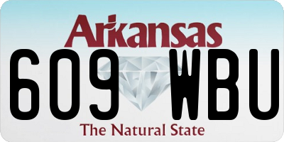 AR license plate 609WBU