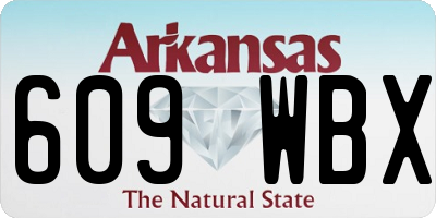 AR license plate 609WBX