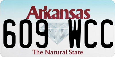 AR license plate 609WCC