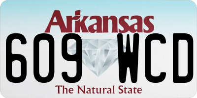 AR license plate 609WCD