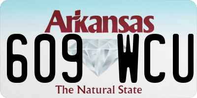 AR license plate 609WCU