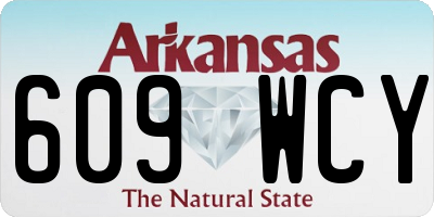 AR license plate 609WCY