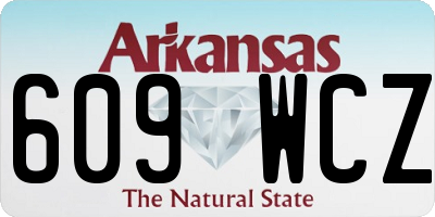 AR license plate 609WCZ