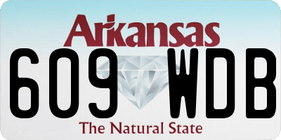 AR license plate 609WDB