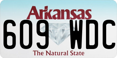 AR license plate 609WDC