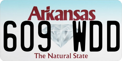 AR license plate 609WDD