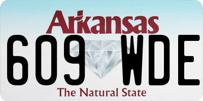 AR license plate 609WDE