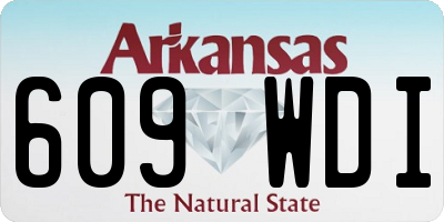 AR license plate 609WDI