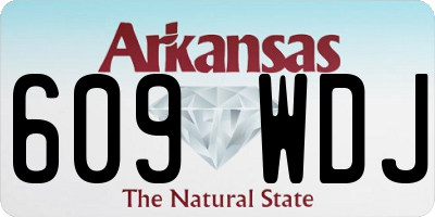 AR license plate 609WDJ
