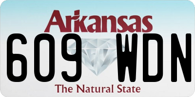 AR license plate 609WDN