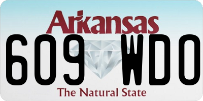 AR license plate 609WDO