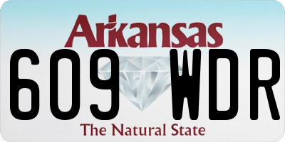 AR license plate 609WDR