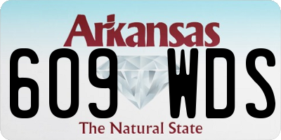 AR license plate 609WDS