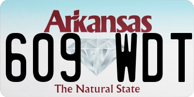 AR license plate 609WDT