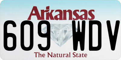 AR license plate 609WDV