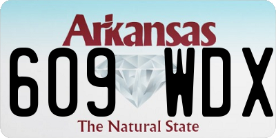 AR license plate 609WDX