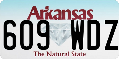 AR license plate 609WDZ