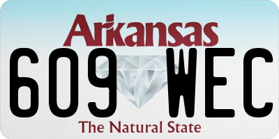 AR license plate 609WEC