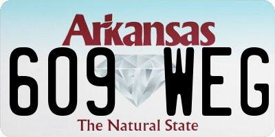 AR license plate 609WEG