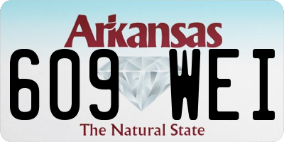 AR license plate 609WEI