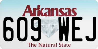 AR license plate 609WEJ